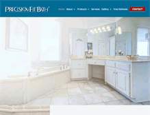 Tablet Screenshot of precisionfitbath.com